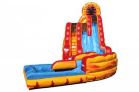 20' Fire and Ice Dual Lane Water Slide with Pool Rental