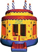 15' x 15' Birthday Cake #2 MoonBounce Rental