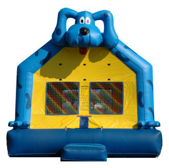 15' x 15' Blue Dog Deluxe MoonBounce Rental