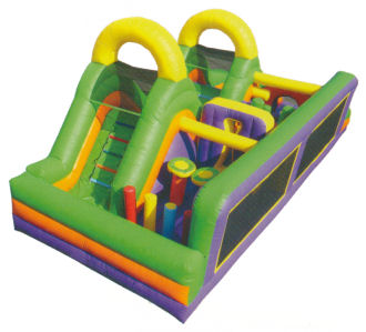 Double Slide Obstacle Course Rental