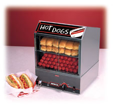 Hotdog and Bun Steamer w/ No Servings Concession Rental