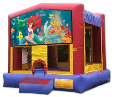 15' x 15' The Little Mermaid Deluxe MoonBounce Rental